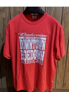 Budweiser Red Downtown Hoedown  Detroit 2001 Vintage XXL Tanya Tucker Country